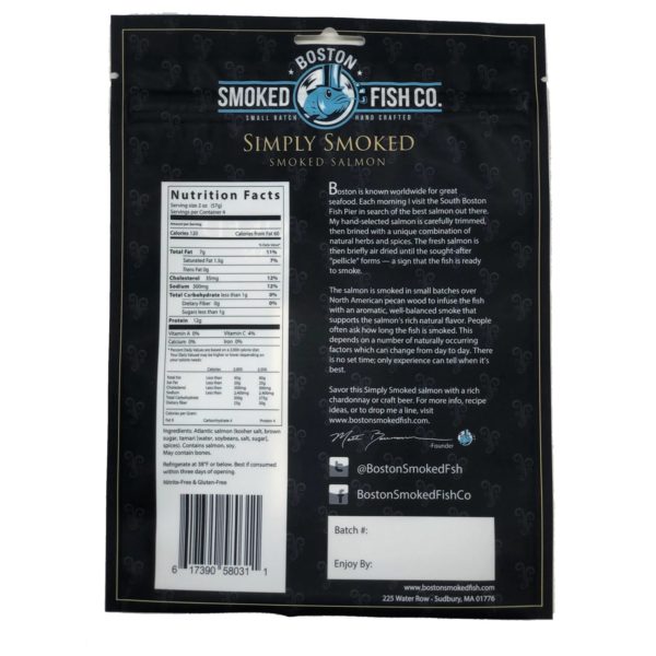 Boston Smoked Fish Co Simply Smoked Salmon