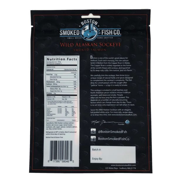 Boston Smoked Fish Co Wild Alaskan Sockeye